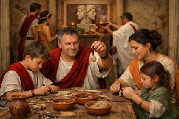 Descobrim el calendari rom�: taller d'amulets al d�u Janus