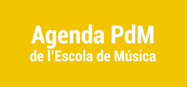 Agenda de l'Escola de Musica